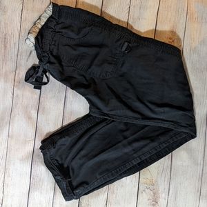 Koi Lindsey Cargo Scrub Pants, Women's Medium Tall, Black